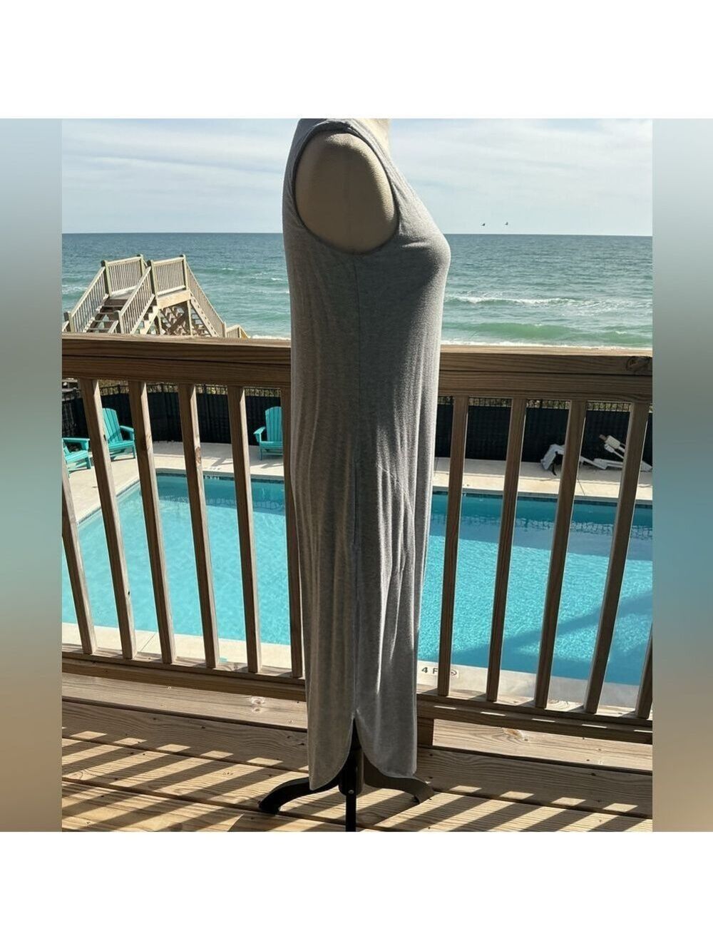 Soma Light Gray Midi Dress - Picture 7 of 10